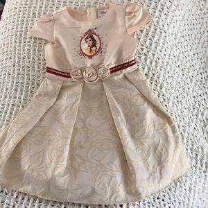 Girls 4. Disney Belle formal dress.